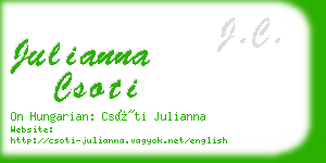 julianna csoti business card